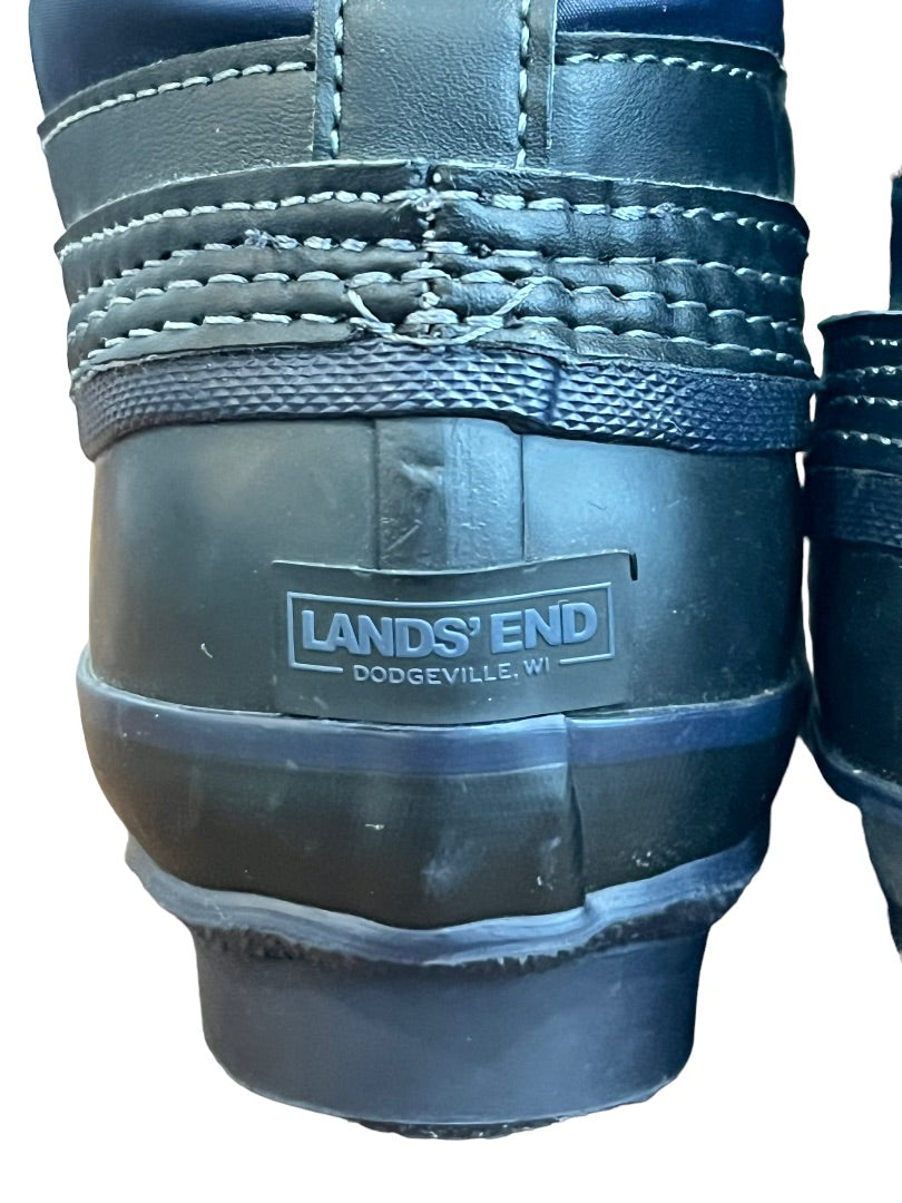 11 Lands' End Boys EXPEDITION Snow Boots Side Zip Kids Youth EUC