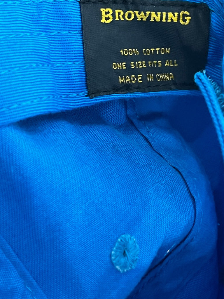 Browning Women's Blue Hat Ball Cap Pink Embroidered Deer