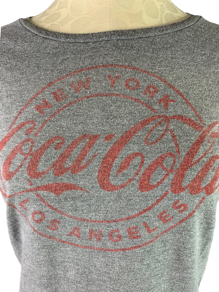 Medium Coca-Cola Gray Women's Soft Short Sleeve Tshirt