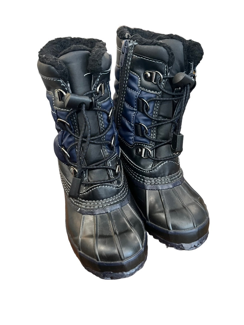 11 Lands' End Boys EXPEDITION Snow Boots Side Zip Kids Youth EUC