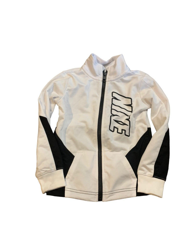 XS (4) Nike Youth Black White Zip Up Track Jacket Pockets