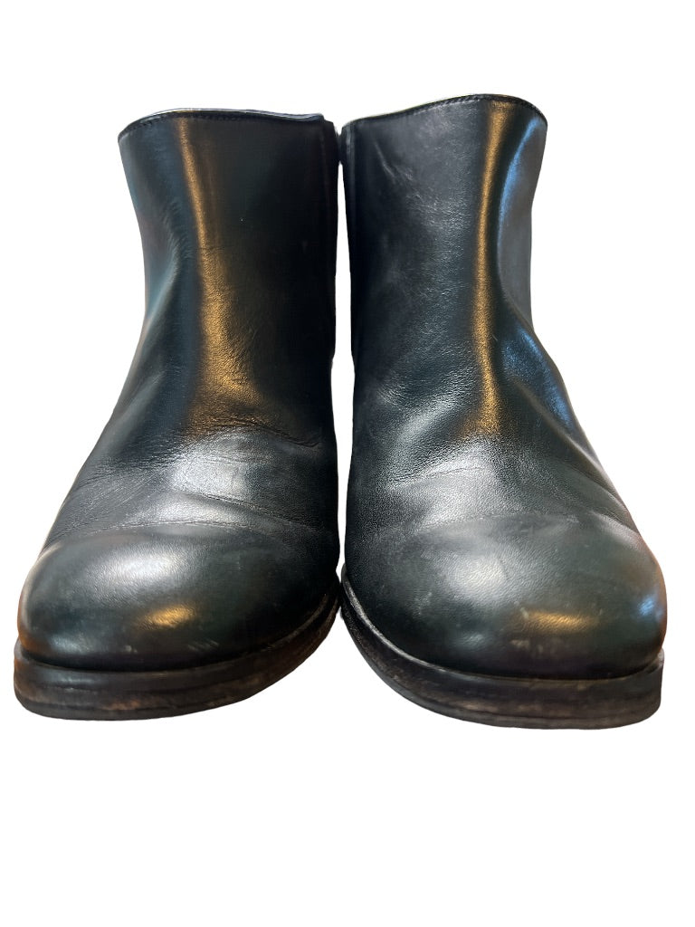 6.5 Rachel Comey Mars Black Ankle Booties Slip On Block Heel