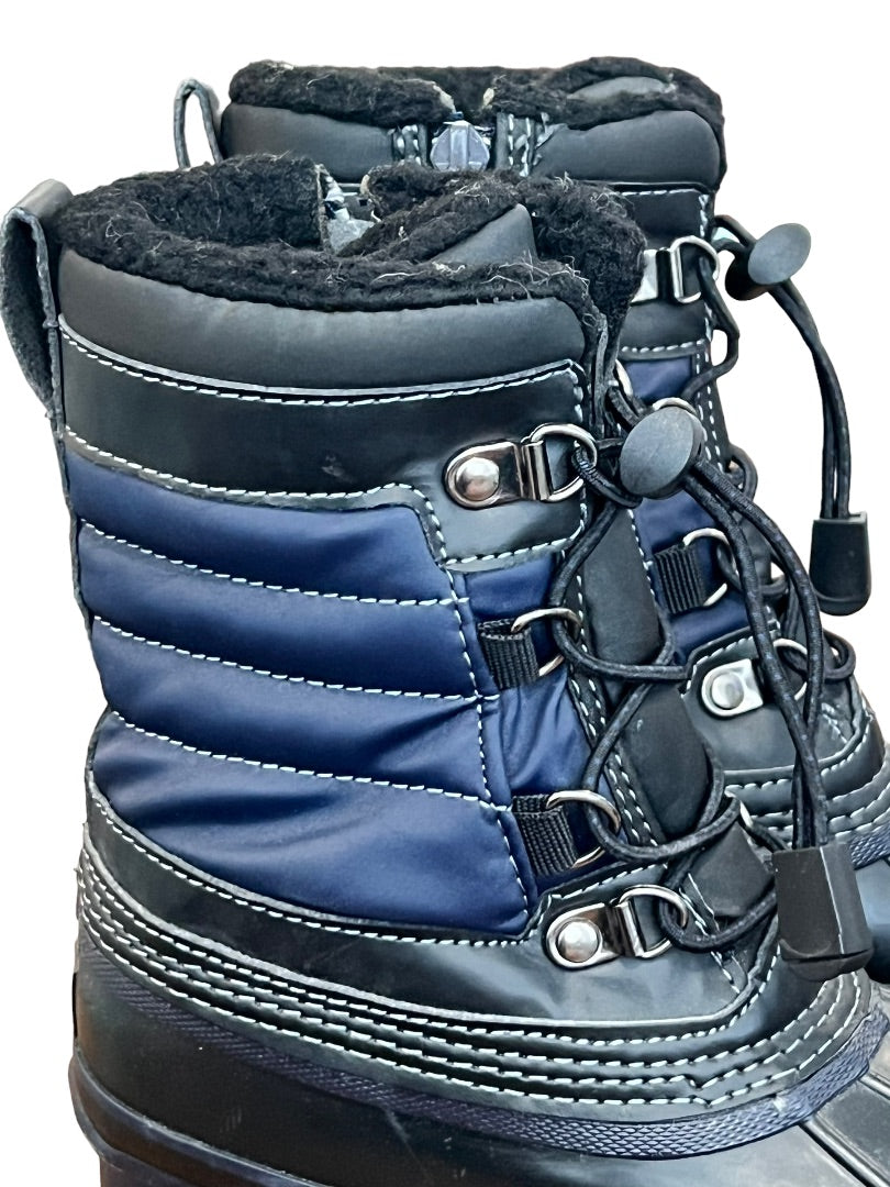 11 Lands' End Boys EXPEDITION Snow Boots Side Zip Kids Youth EUC