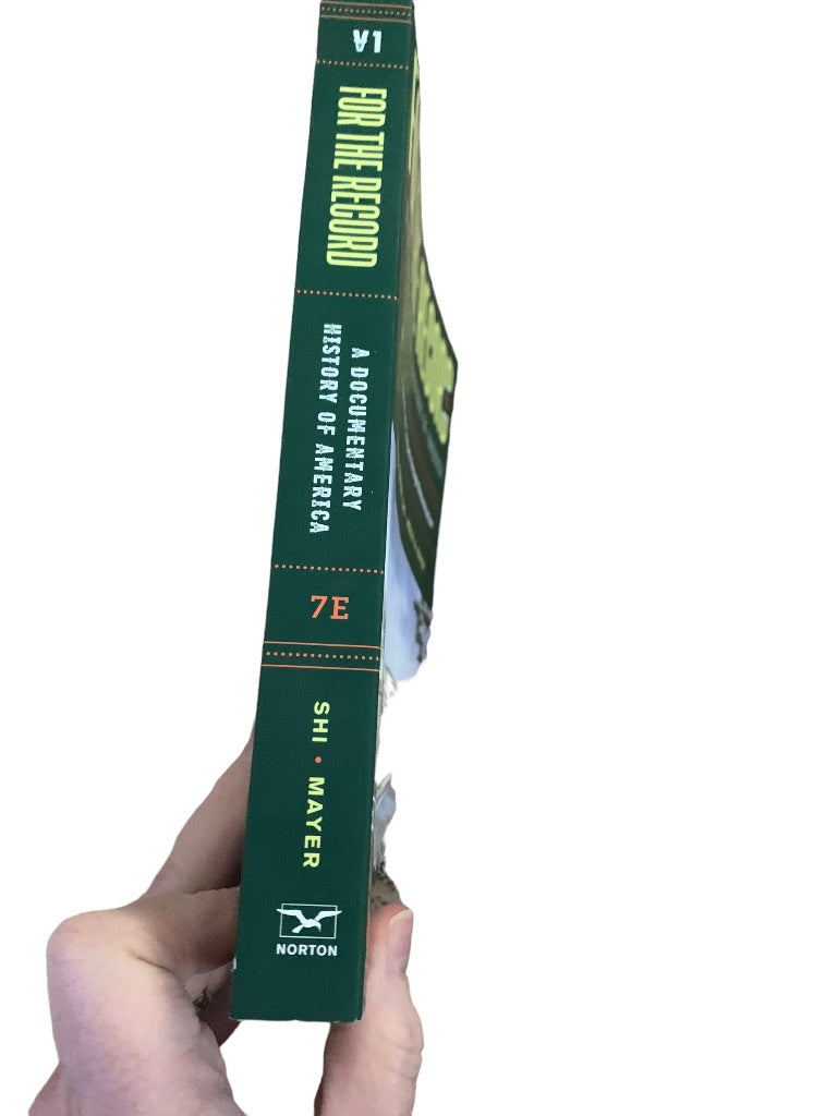 For the Record: A Documentary History of America V1 7E Shi Mayer Paperback