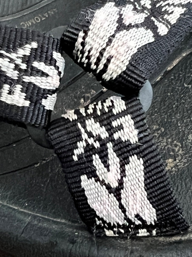 6 Teva Women's Hurricane 4 Sport Sandals Black White Floral Adjustable