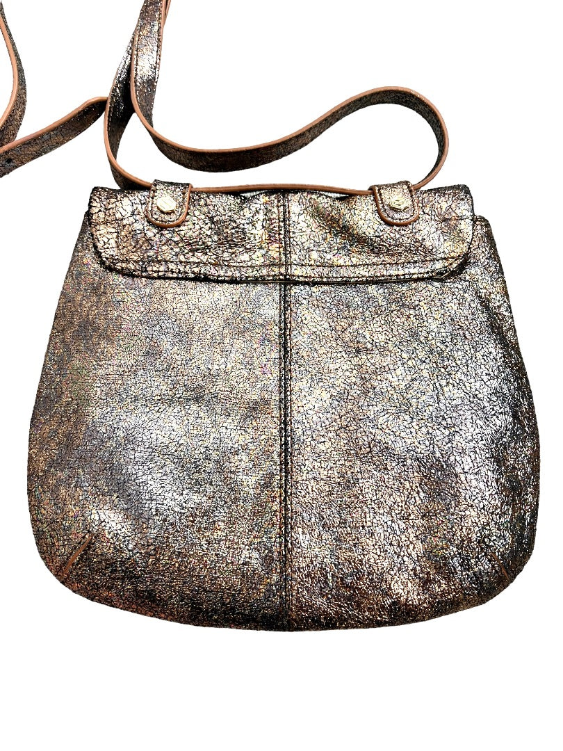 Lodis Landry Crossbody Rose Gold Crinkle Handbag Retail 178.00