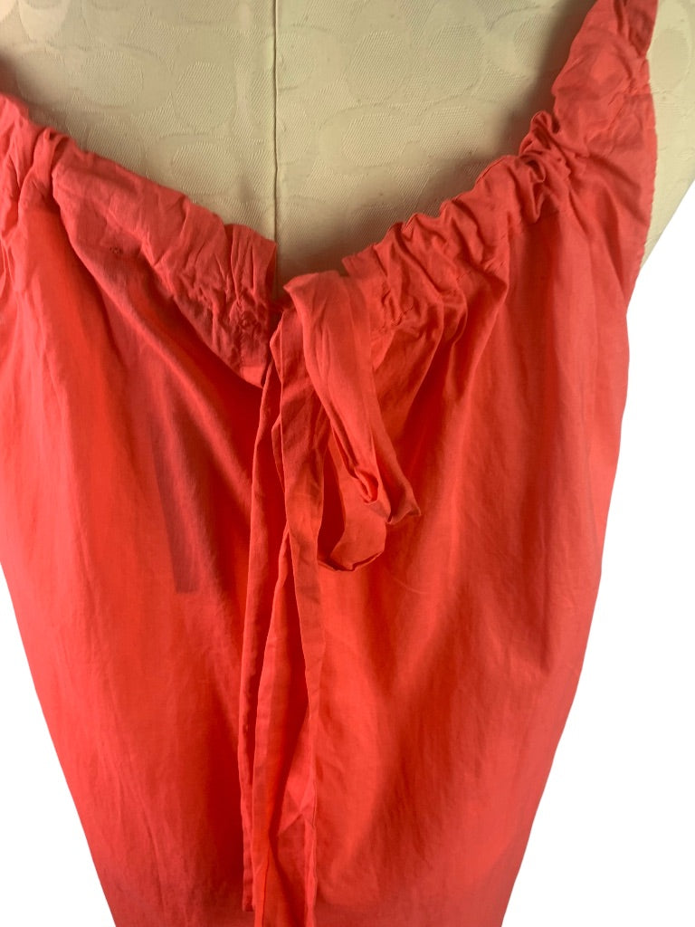 Small J.Crew Coral Swingy Cotton Voile Beach Dress New BK553
