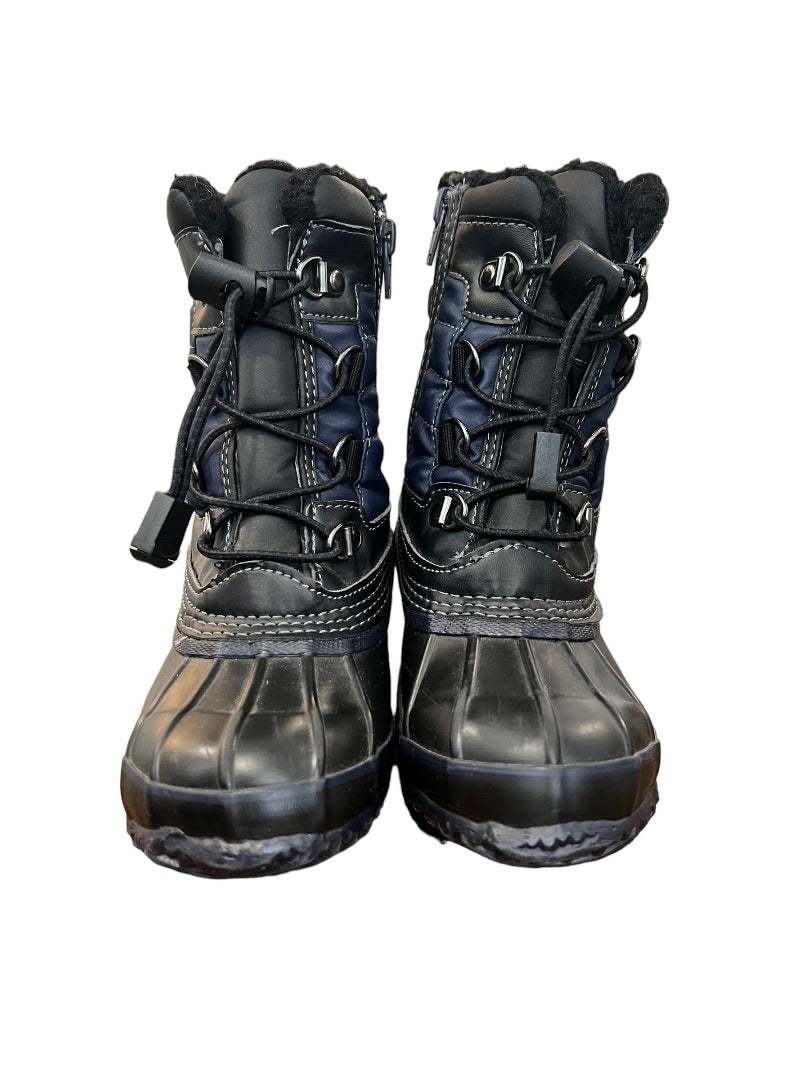 11 Lands' End Boys EXPEDITION Snow Boots Side Zip Kids Youth EUC
