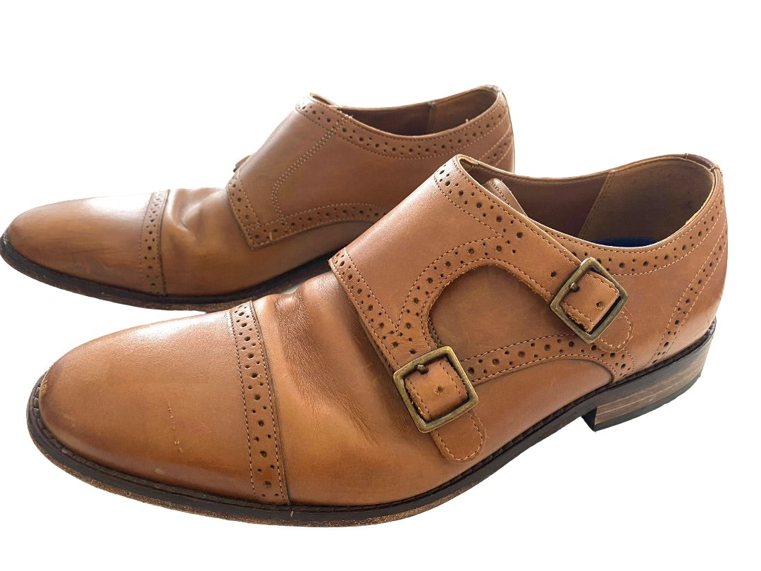 10 Bostonian Nantasket Monk Strap Dress Shoes Brown
