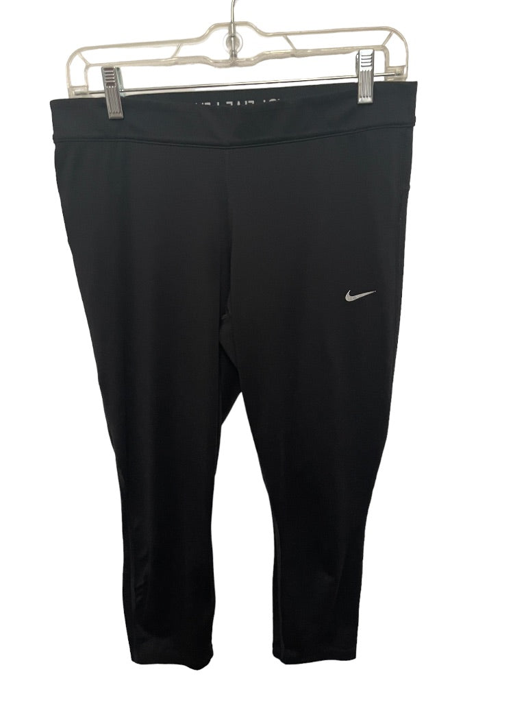 Small Nike Run Fast Athletic Women's Capri Pants Black 23" Inseam