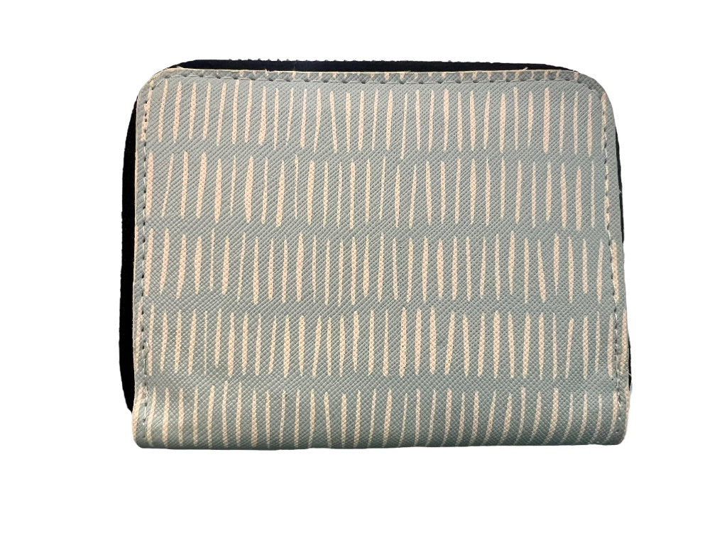 Scout Blue and White Zip Around Wallet 2 Open Slots 4.5" x 3.5"