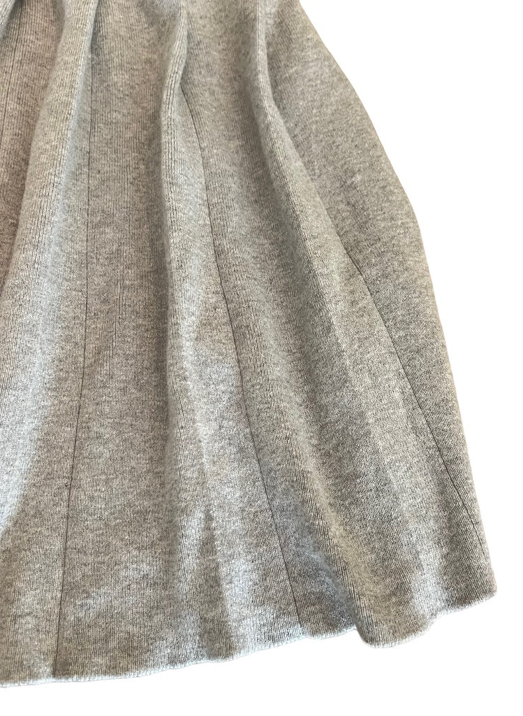 14 J.Crew Crewcuts Girls Pleated Gray Pull On Sweater Skirt Style 28967