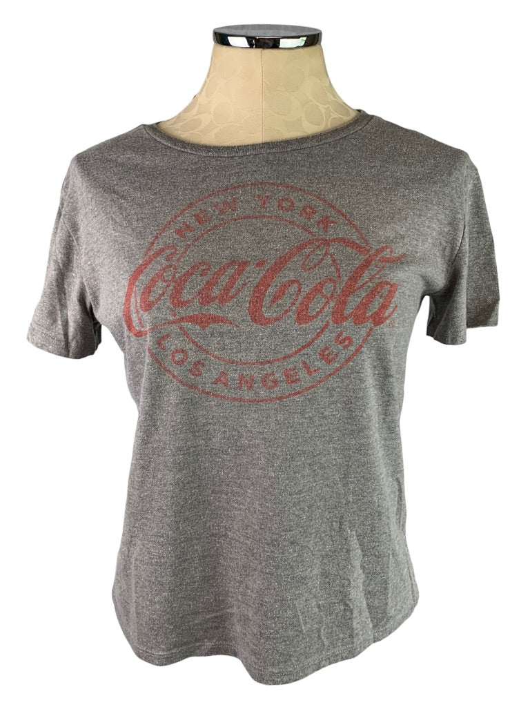 Medium Coca-Cola Gray Women's Soft Short Sleeve Tshirt
