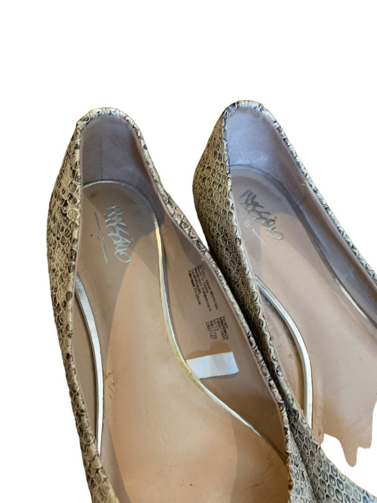 7.5M Mossimo Faux Snakeskin Women's Pointed Toe Flats