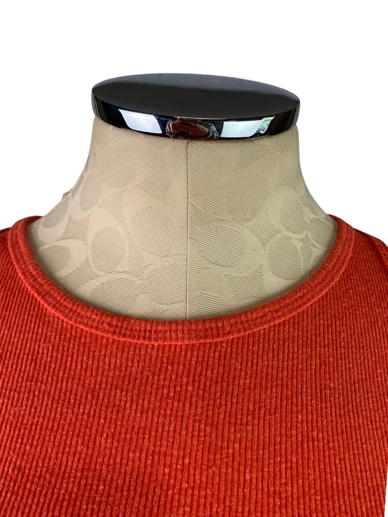 Large So Coral Junior Women's Ribbed Tank Tie Sides