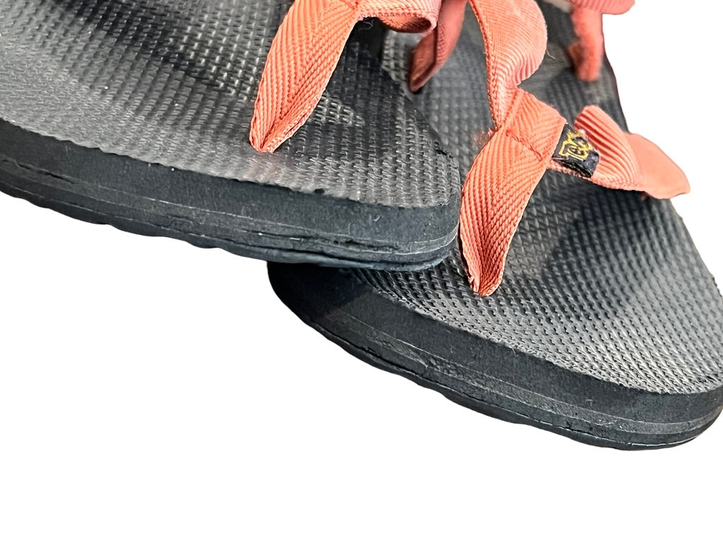 8 Teva Women's Backpack Original Coral Thong Strap Sandals
