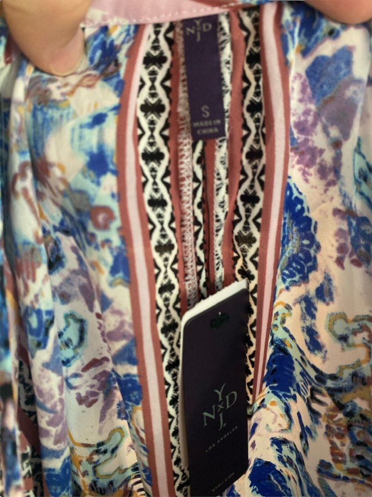 Small NYDJ Free Bird Paisley Tunic Blouse NWT