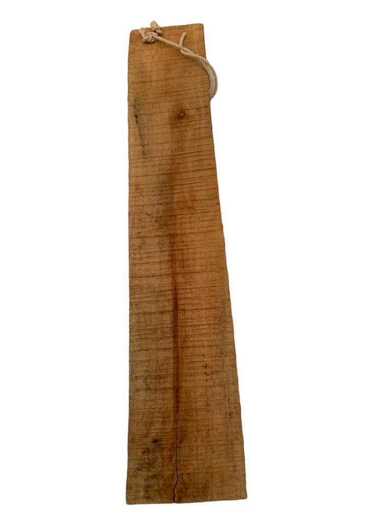 Painted Wooden Wall Hanging Lighthouse 17 1/2" x 3 1/4" Natural Look Beach Coastal