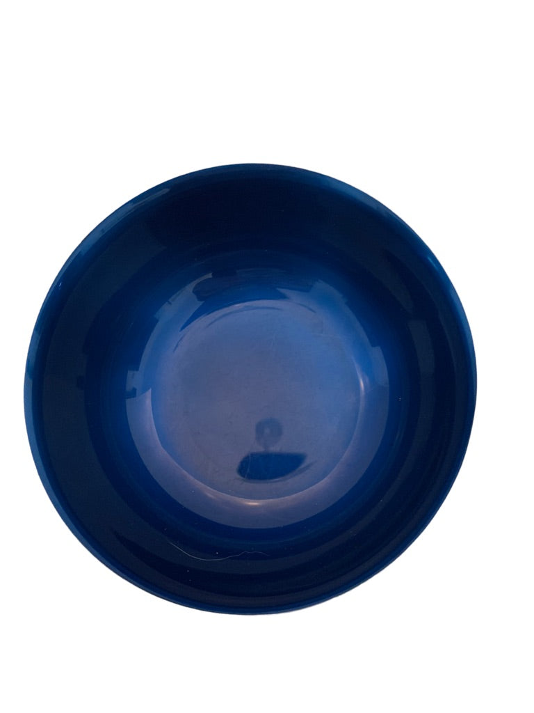 Wallace Silverplate Footed Bowl 5" diameter x 2.5"h Blue Clad