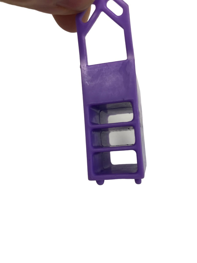 Mattel Polly Pocket Groovy Getaway Jet Plane Purple Cart