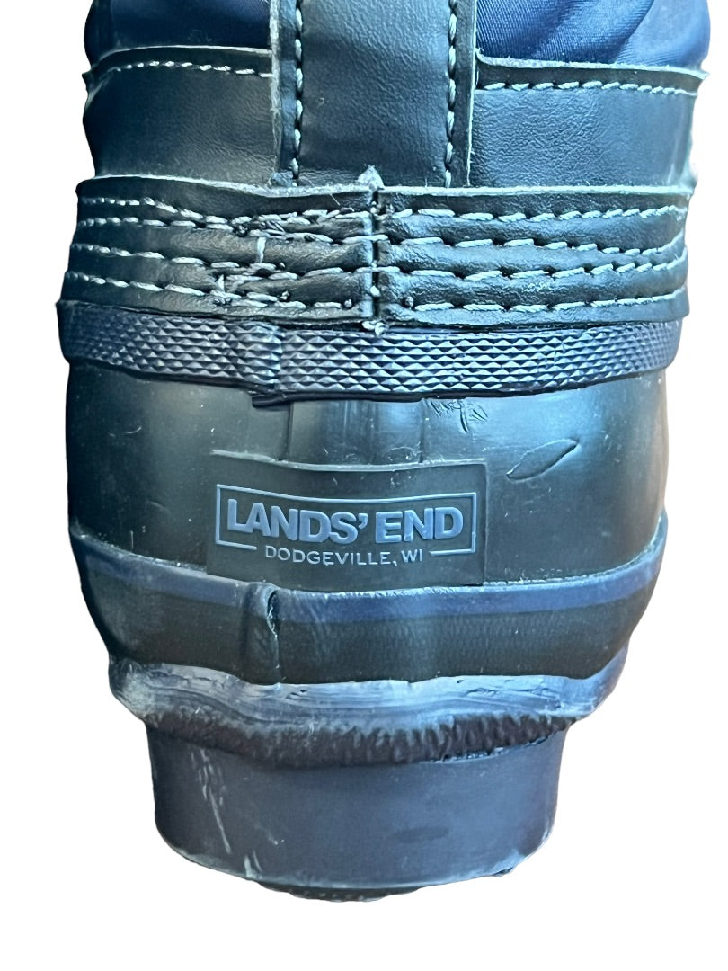 11 Lands' End Boys EXPEDITION Snow Boots Side Zip Kids Youth EUC