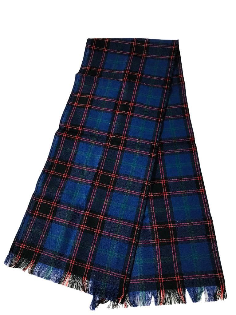 Scotland House Ltd. 100% Pure Wool Scarf Blue Green Red Plaid Scarf 54" x 10.5"