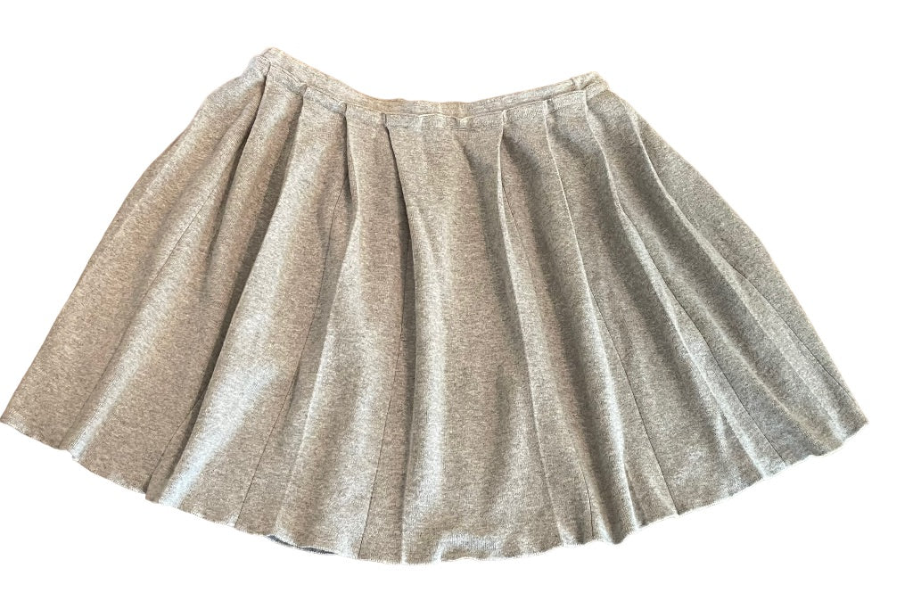 14 J.Crew Crewcuts Girls Pleated Gray Pull On Sweater Skirt Style 28967