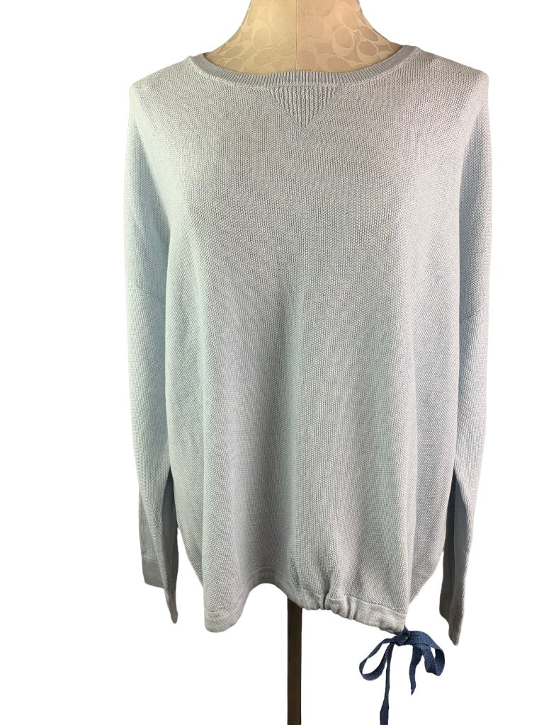 XXL Renuar Women's Blue Pullover Color Block Sweatshirt New $94