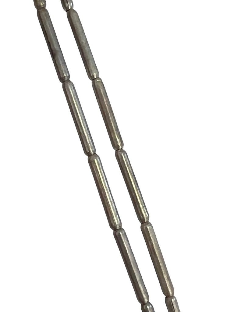 Vintage Silver and Turquoise Double Strand Beaded Necklace