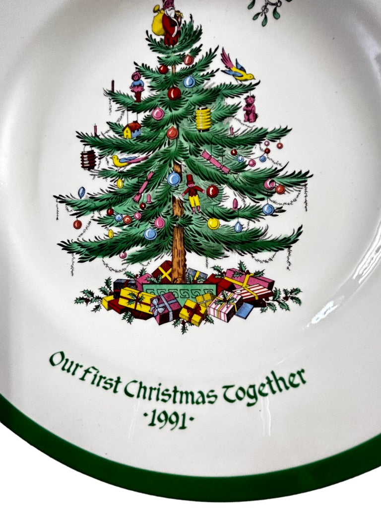 Vintage 1991 Spode "Our First Christmas Together" 10.5" Dinner Plate