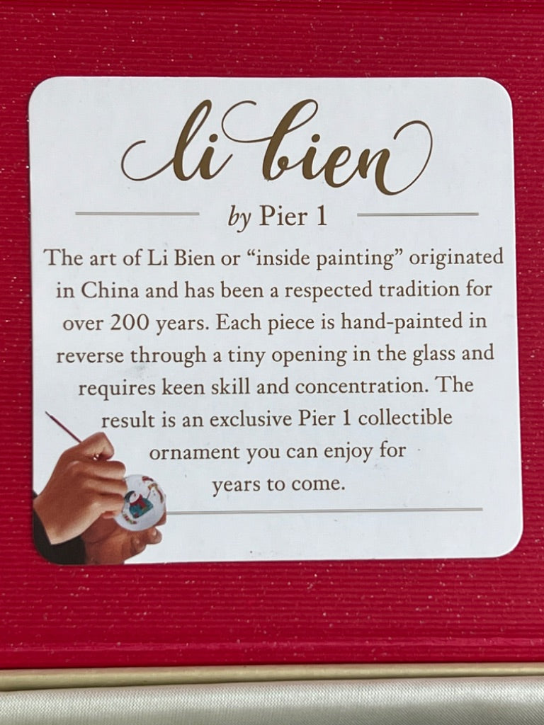 Li Bien Blue Angel Ornament Pier 1 With Box 2019 Handpainted