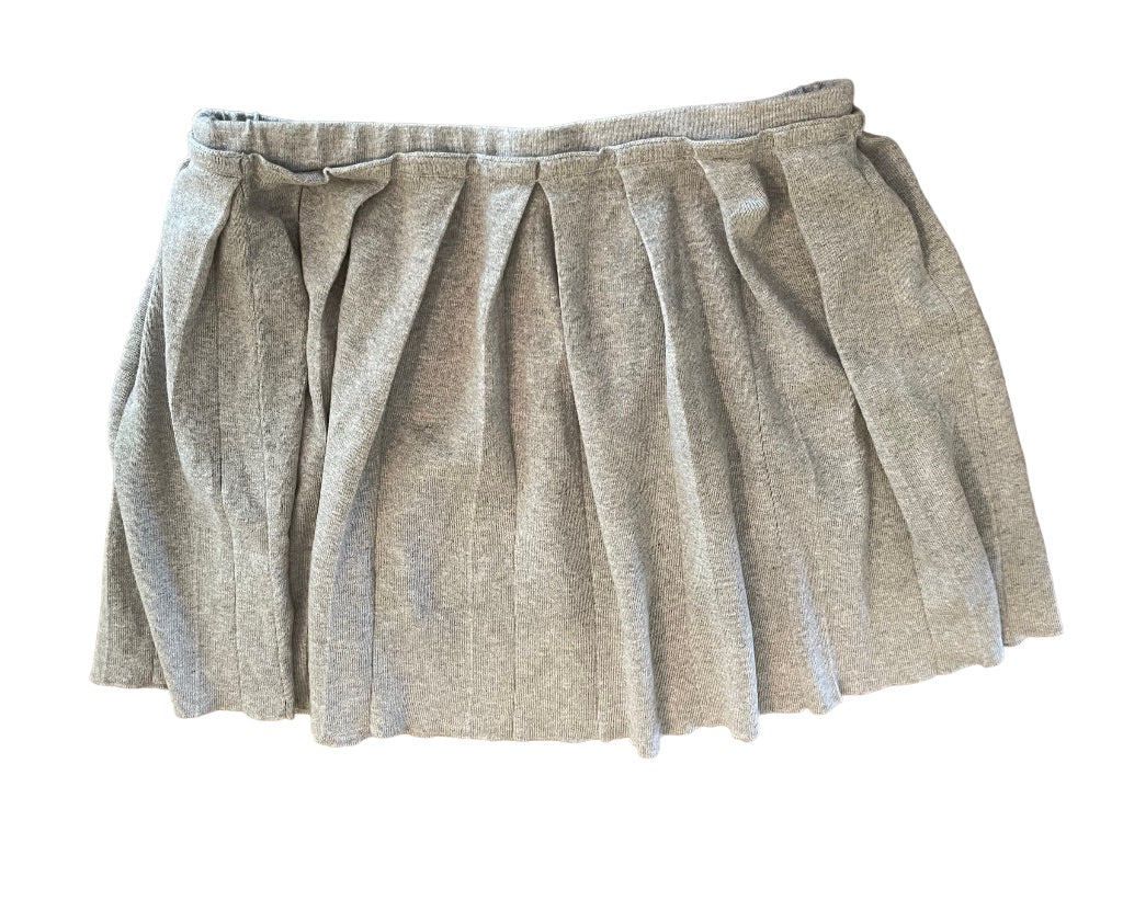 14 J.Crew Crewcuts Girls Pleated Gray Pull On Sweater Skirt Style 28967