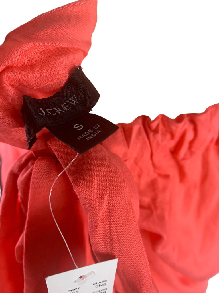 Small J.Crew Coral Swingy Cotton Voile Beach Dress New BK553