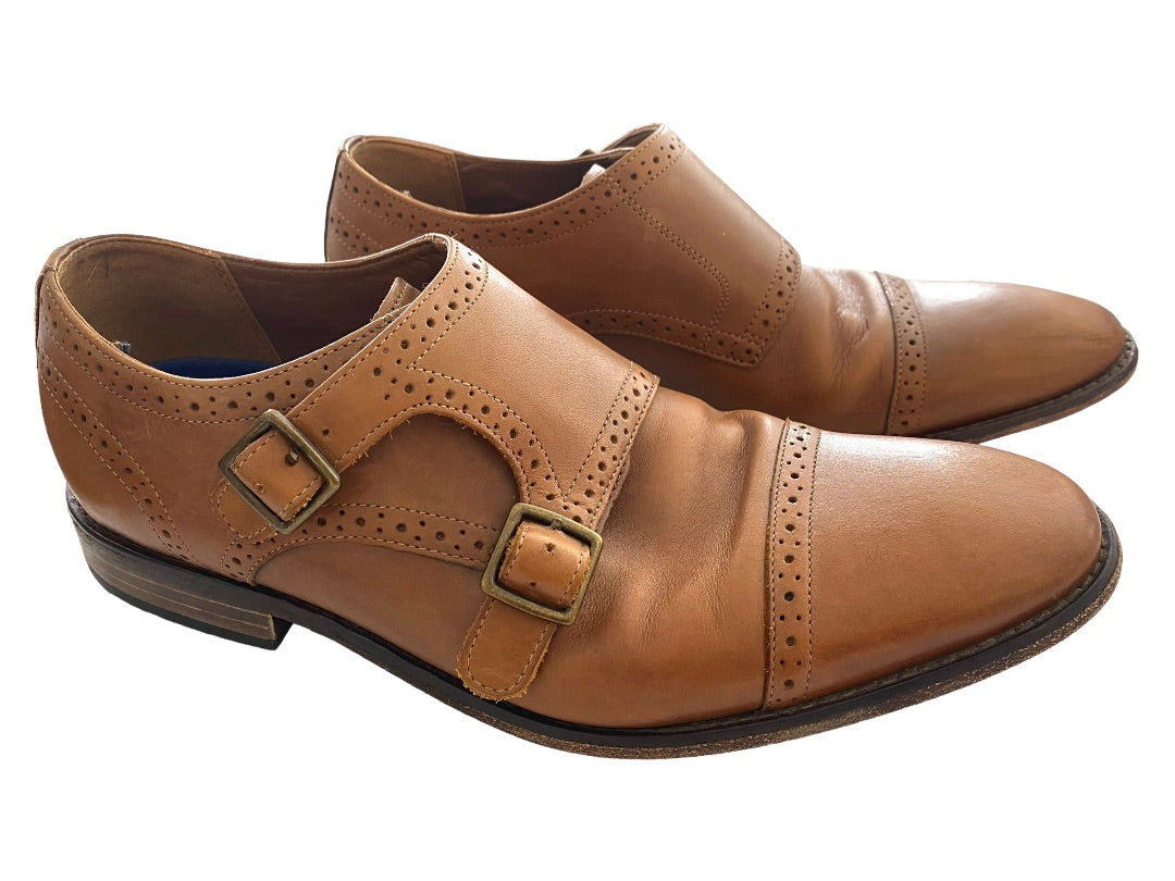 10 Bostonian Nantasket Monk Strap Dress Shoes Brown