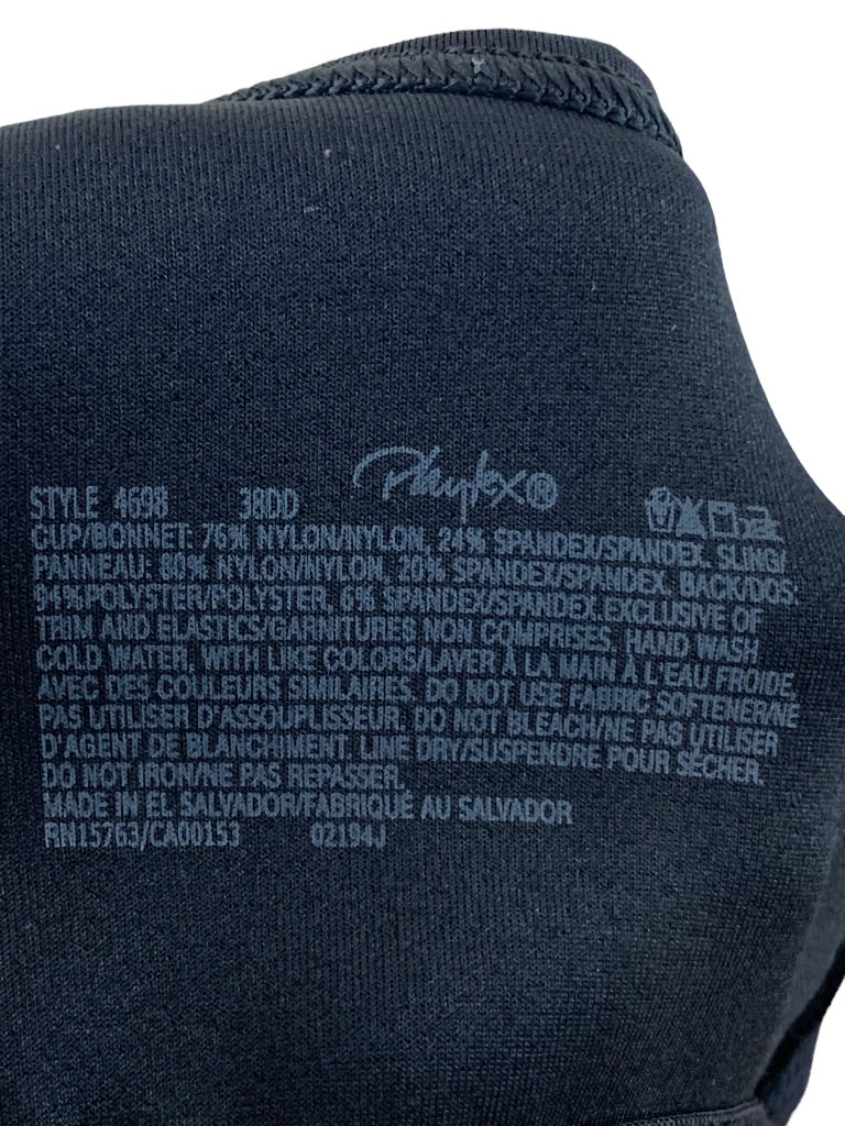 38D Playtex 18 Hour No Poke Underwire Bra Black Style 4698