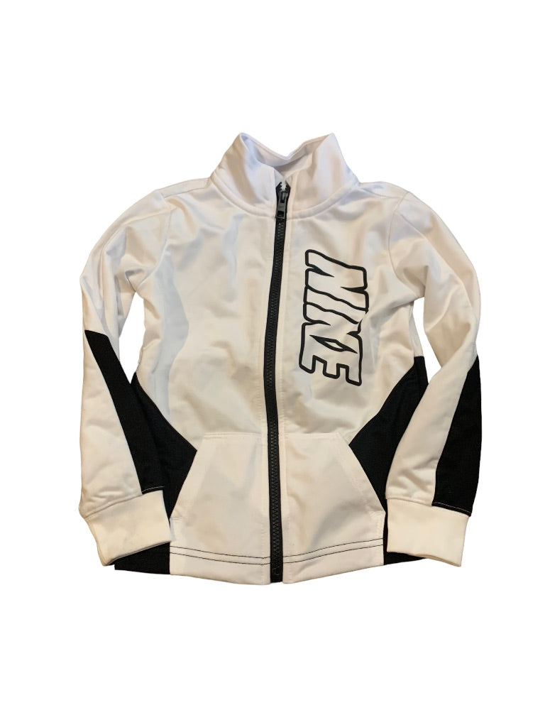 XS (4) Nike Youth Black White Zip Up Track Jacket Pockets