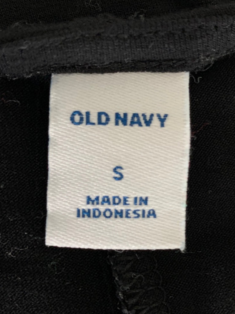 Small Old Navy Black A-Line Cap Sleeve Tshirt Dress