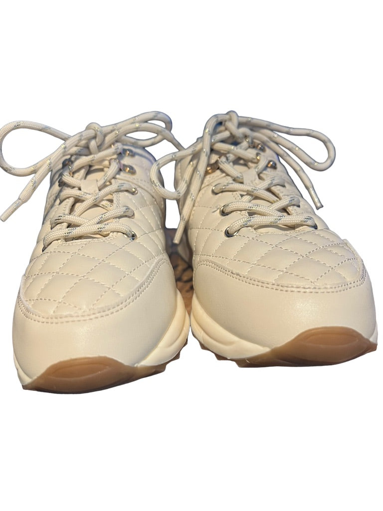 9.5 Rachel Zoe Women's Luxury Fashion Sneaker Michaela Cream NWOB