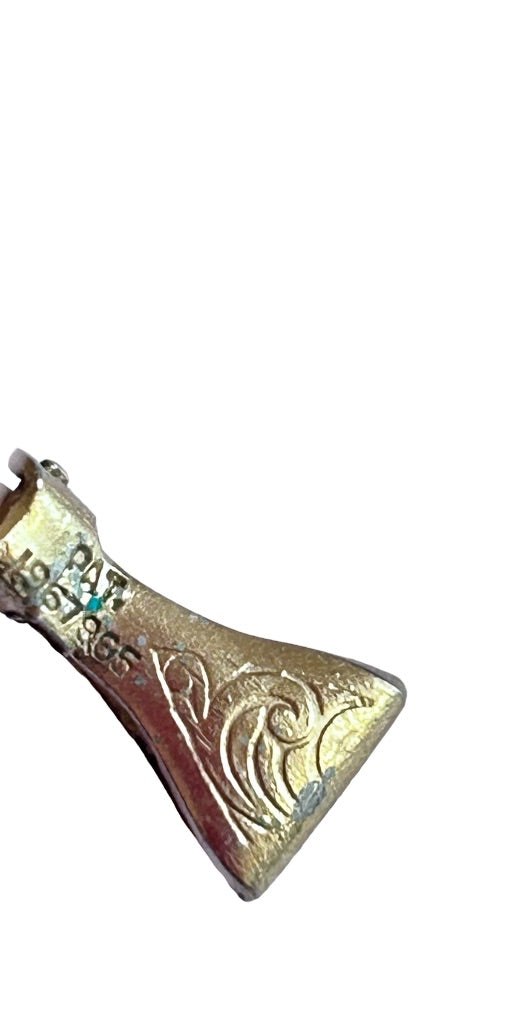 Vintage Clip on Non-Pierced Chain Style Earrings 1 3/8" Goldtone