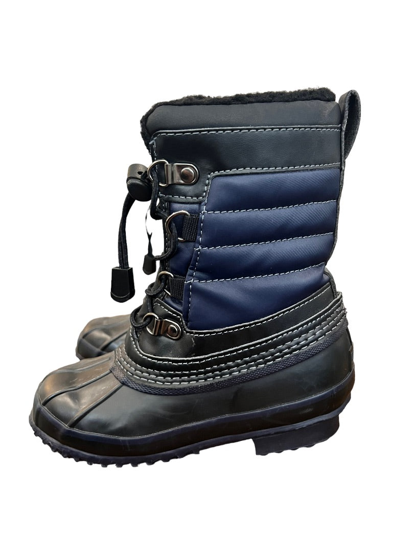 11 Lands' End Boys EXPEDITION Snow Boots Side Zip Kids Youth EUC