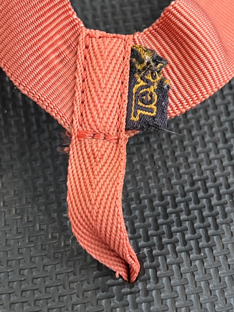 8 Teva Women's Backpack Original Coral Thong Strap Sandals