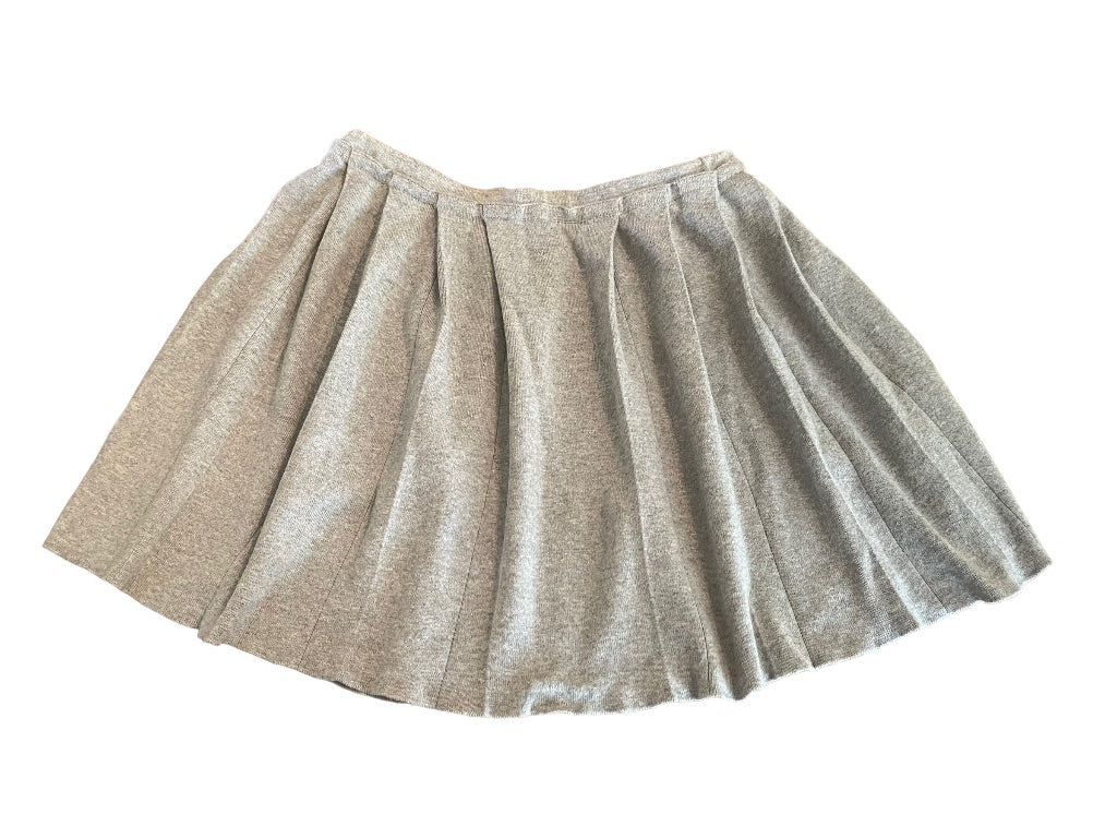 14 J.Crew Crewcuts Girls Pleated Gray Pull On Sweater Skirt Style 28967