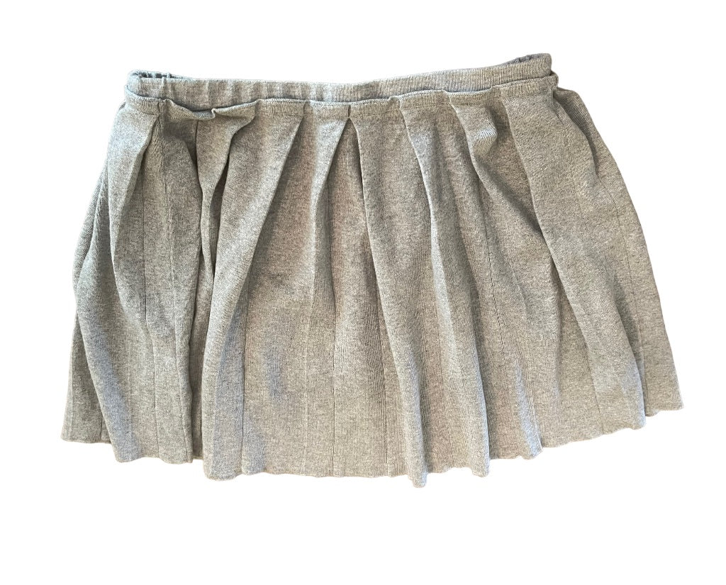 14 J.Crew Crewcuts Girls Pleated Gray Pull On Sweater Skirt Style 28967