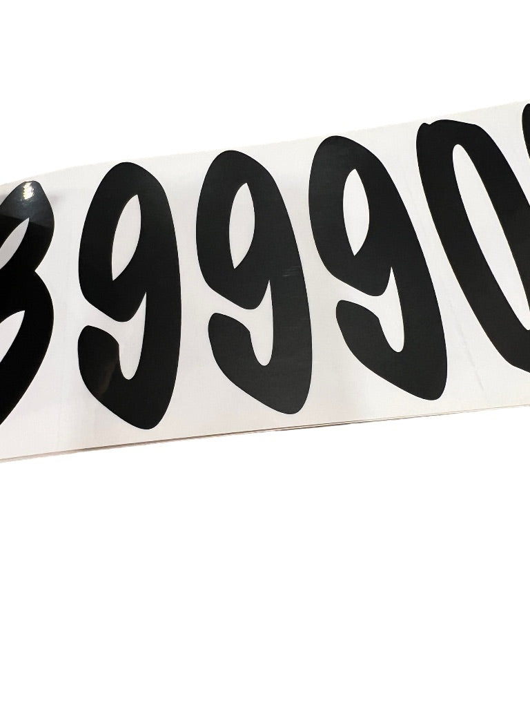 Whimsical Craft Sign Stickers Black 4.25" Indoor Outdoor Sassy Signs