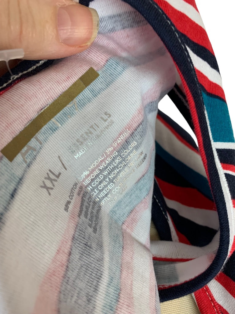 XXL Apt 9 Junior Women's Soft Tank Top Sleeveless Scoop Neck Striped