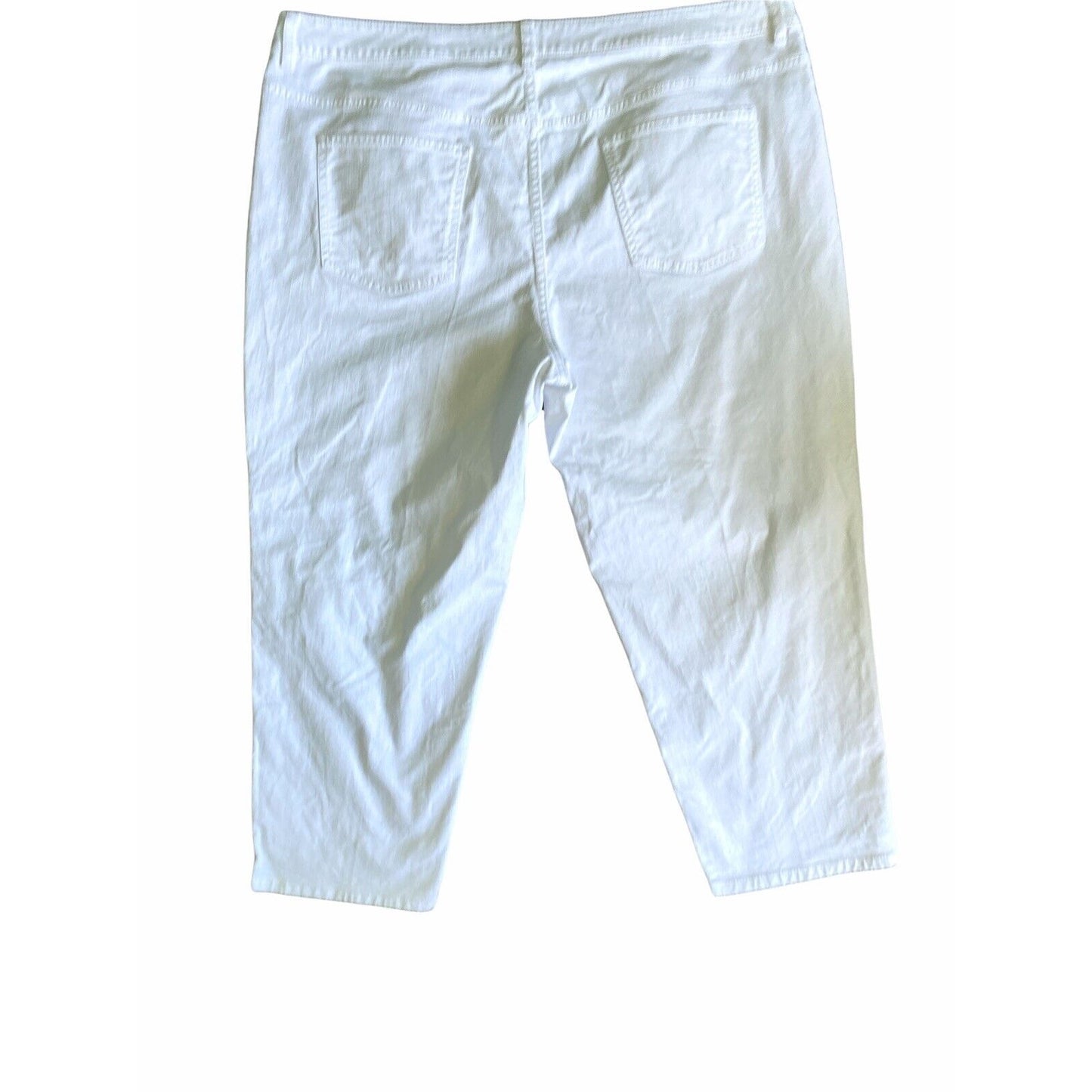 22W Talbots W Heritage Crop White Pants