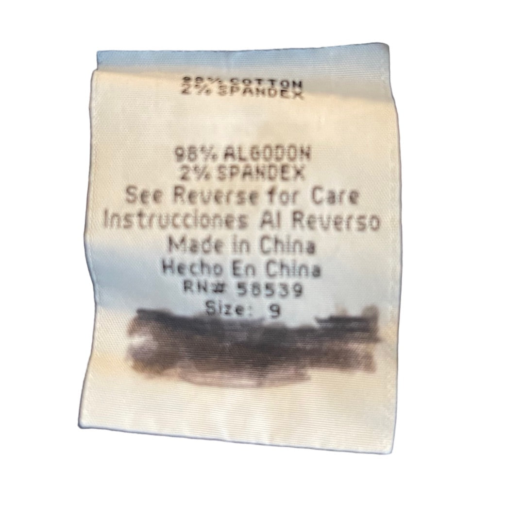 9 STS Blue Junior Womens Denim Jean Shorts 2.5" Inseam Cuffed