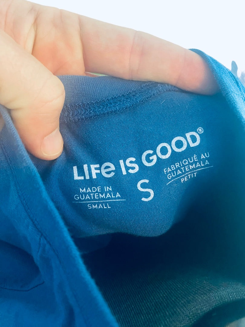 Small Life is Good "Seas the Day" Blue Short Sleeve T-Shirt Tee