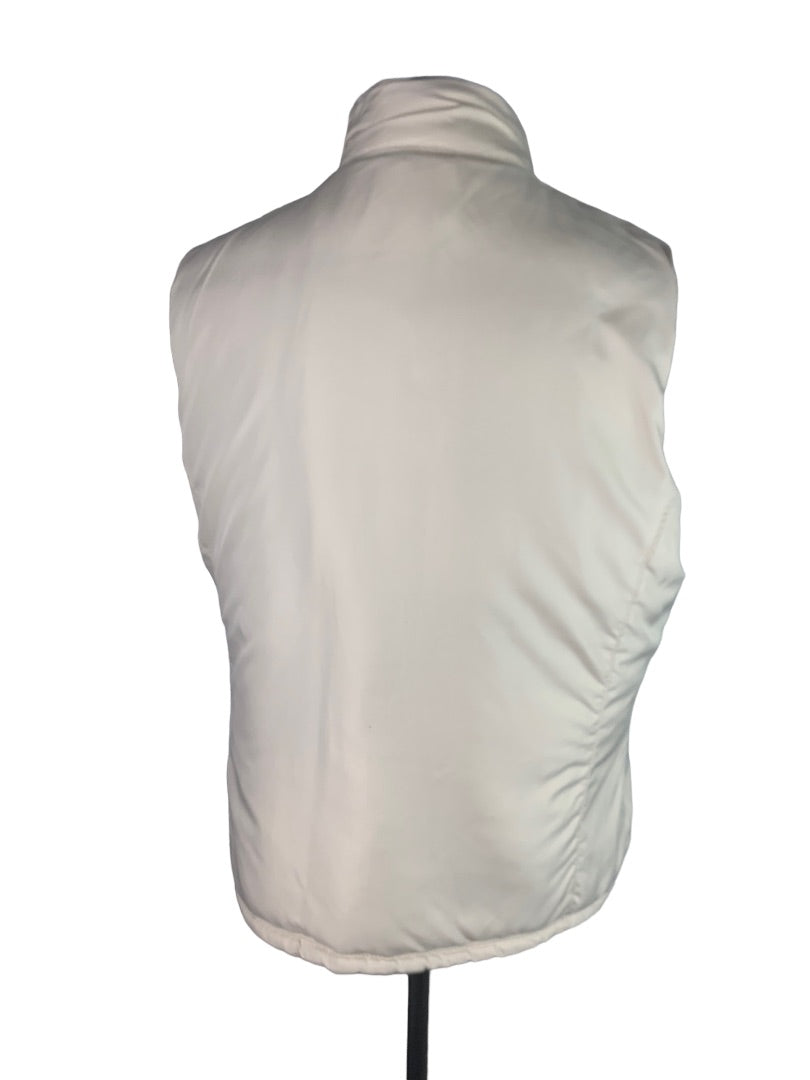 Medium Izod Brown Vintage Women's Full Zip Up Reversible Puffer Vest New