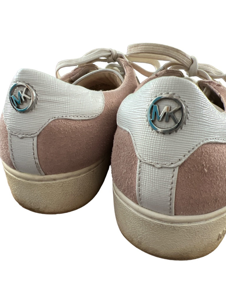 8.5 M Michael Kors Blush Pink Suede Sneakers